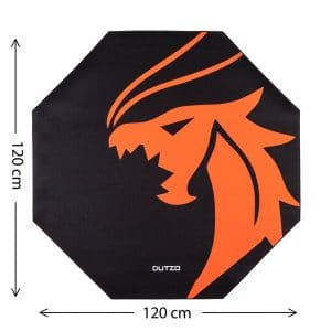 DUTZO Pyro Gaming Floor mat - Sort / Orange -