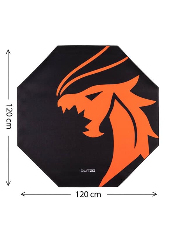 DUTZO Pyro Gaming Floor mat - Sort / Orange -